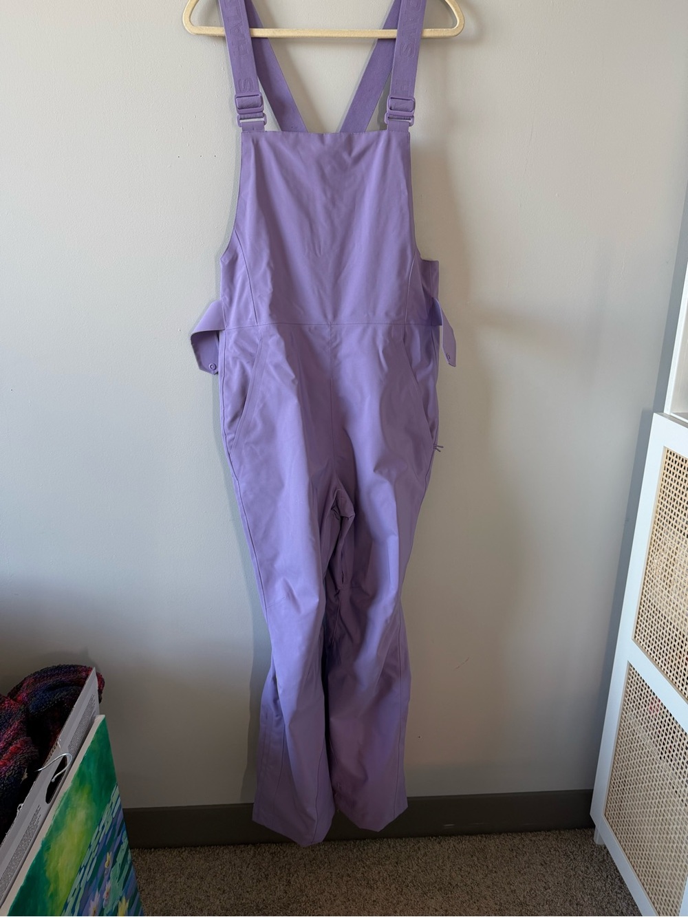 Halfdays Carson Bib Lavender Women's Utility Ski Overalls